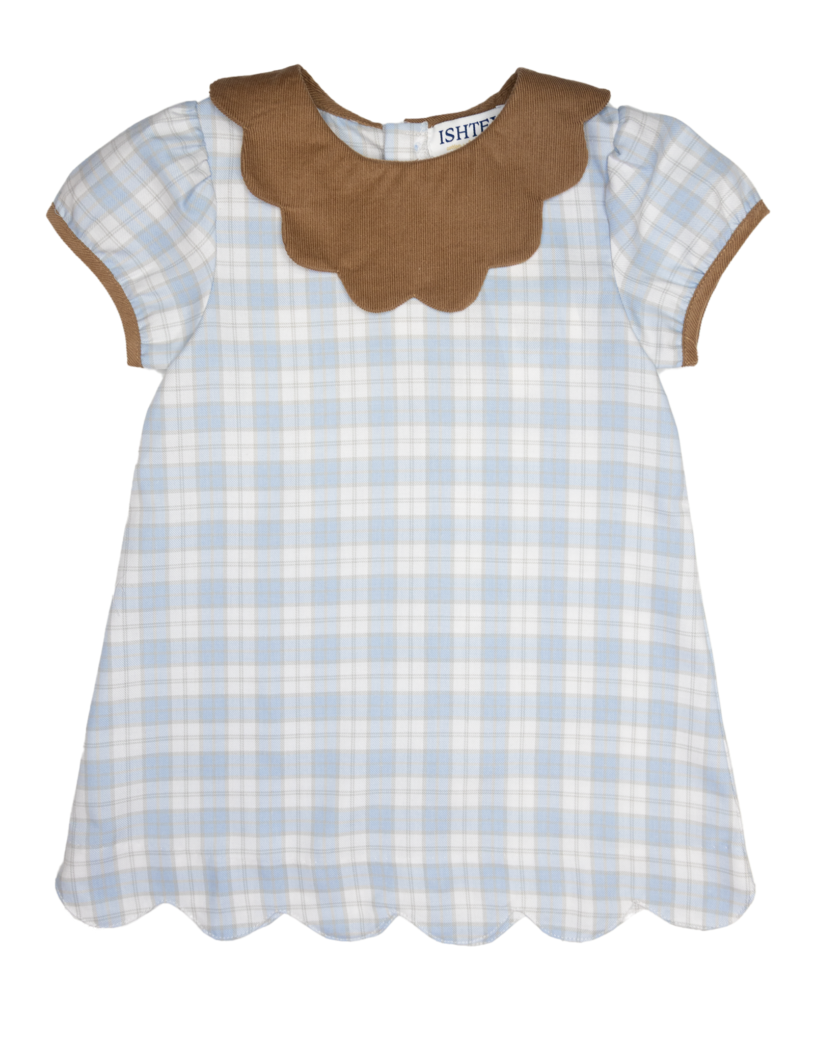 Ishtex 5F112 Blue Khaki Dress