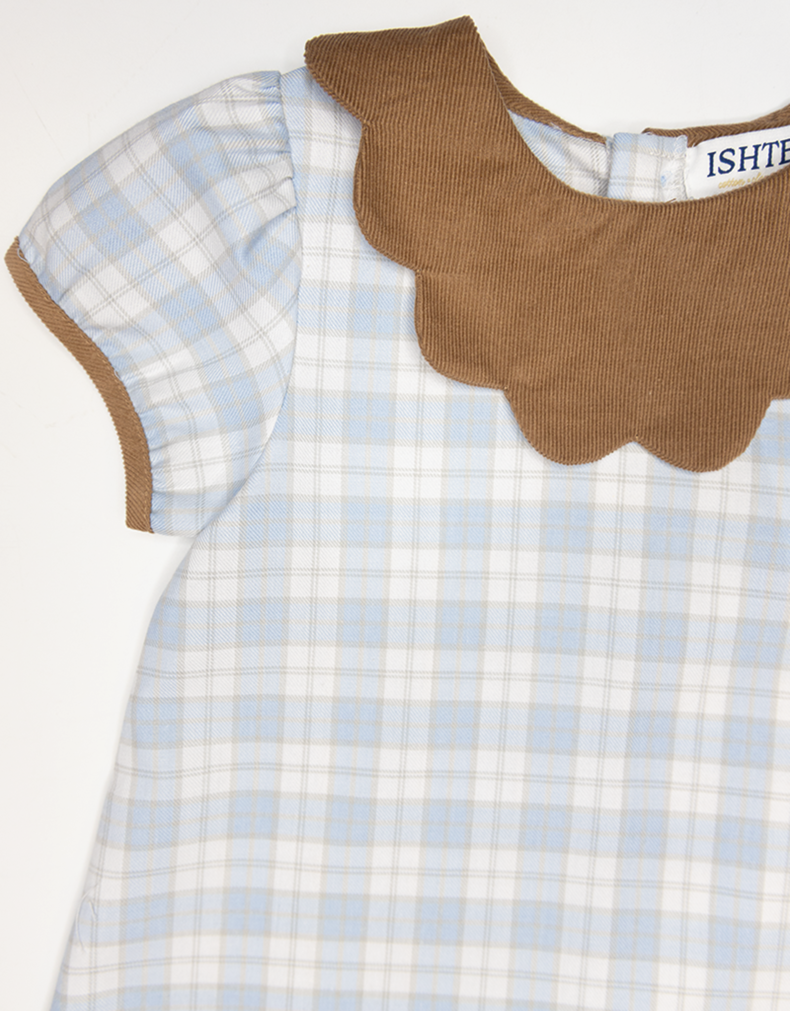 Ishtex 5F112 Blue Khaki Dress