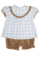 Ishtex 5F111 Blue Khaki Bloomer Set