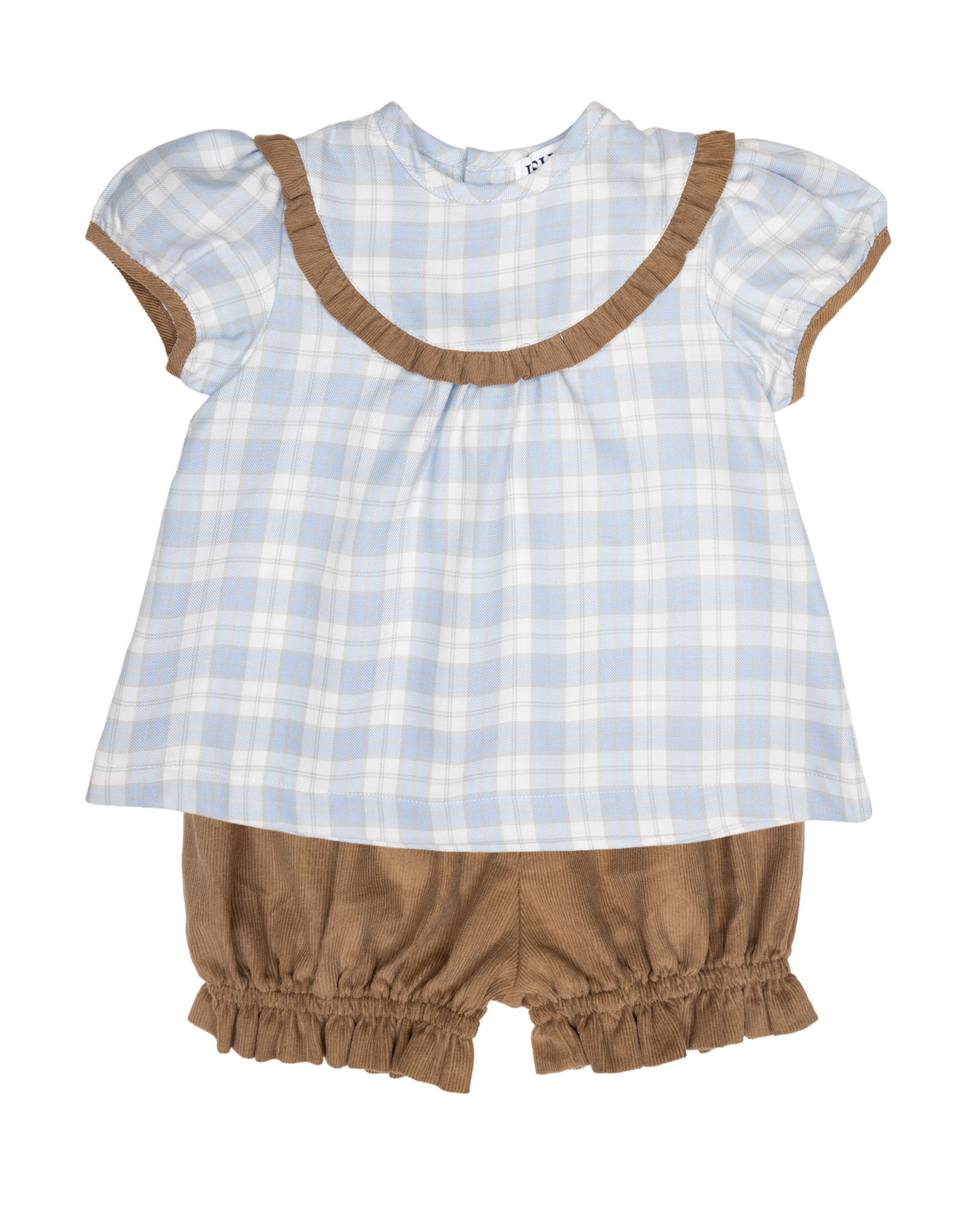 Ishtex 5F111 Blue Khaki Bloomer Set