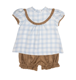 Ishtex Blue Khaki Bloomer Set