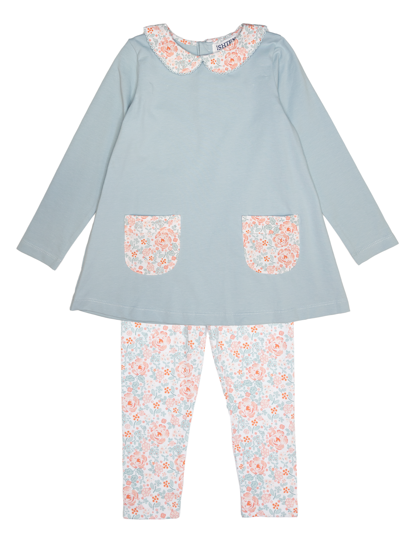 Ishtex 5F067 Shallot Rose Tunic Set