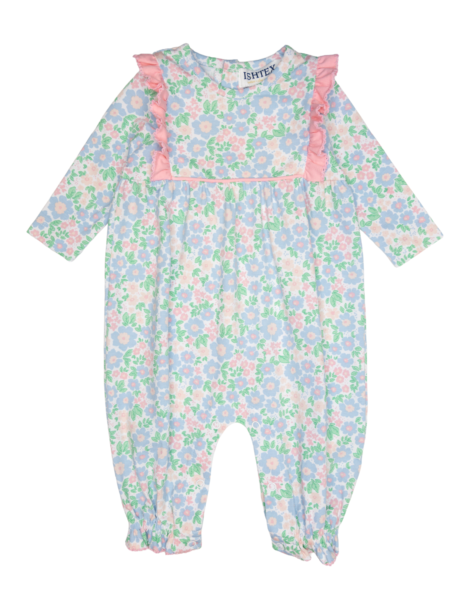 Ishtex 5F073 Floral Girl Romper