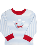 Ishtex 5F129 Airplane  Applique Shirt