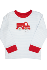 Ishtex 5F097 Fire Engine Applique Shirt