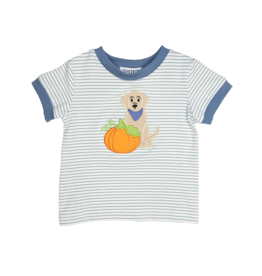 Ishtex Pumpkin Applique Shirt