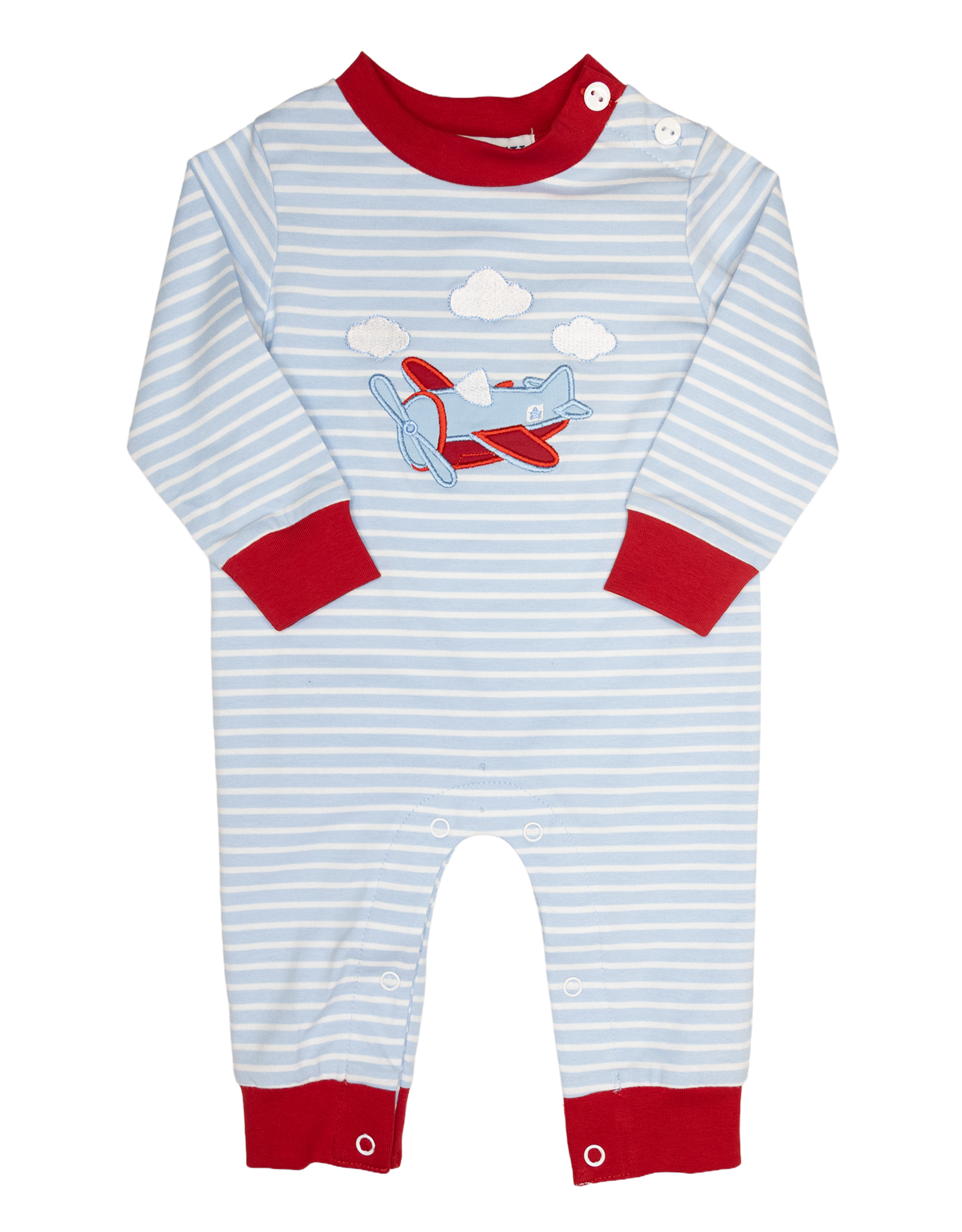 Ishtex 5F128 Airplane Applique Boy Romper