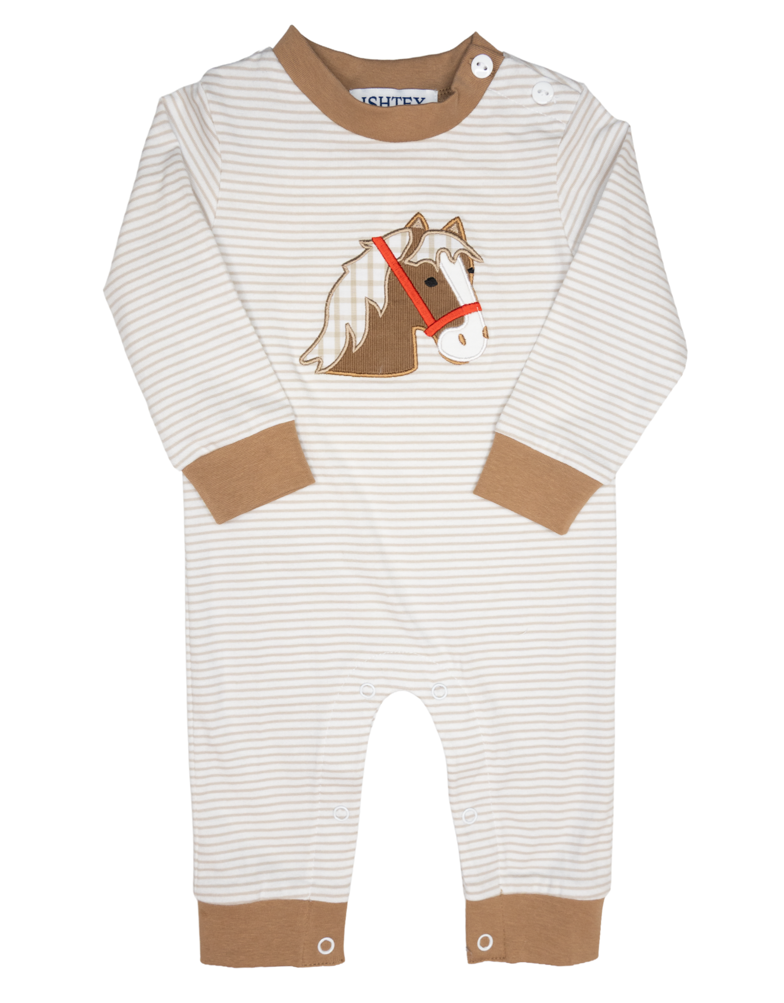 Ishtex 5F101 Horse Applique Boy Romper