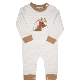 Ishtex (12 Month) Horse Applique Boy Romper