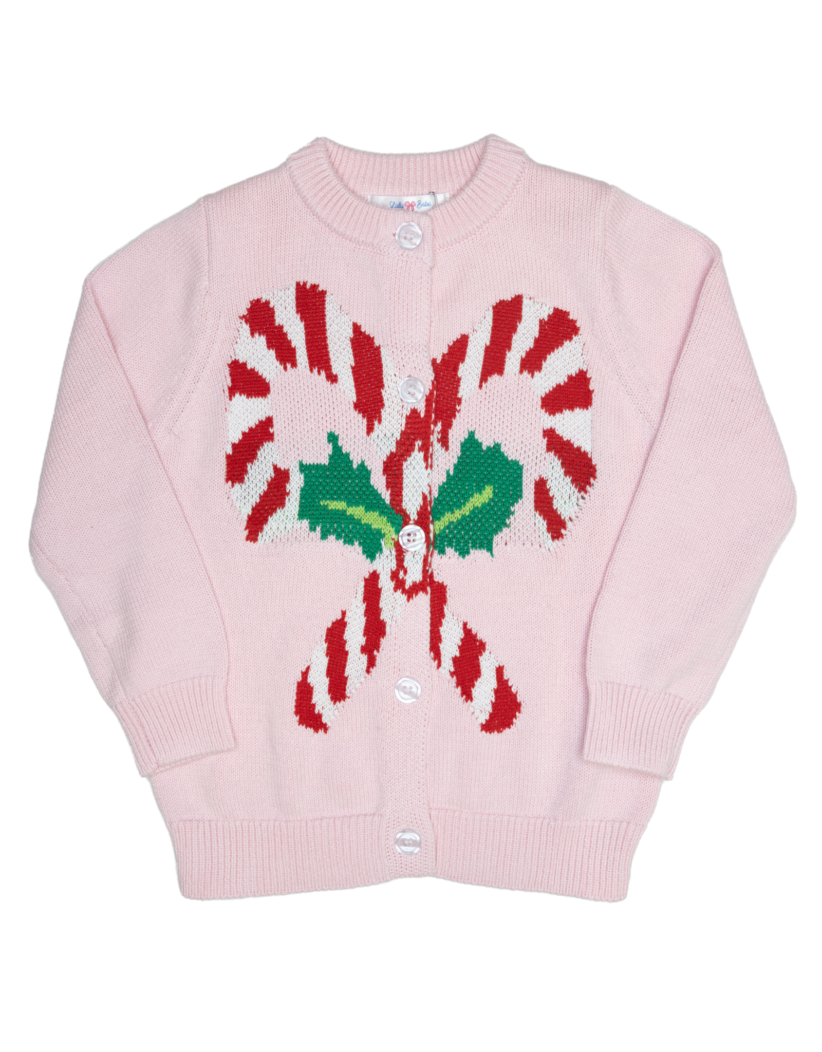 Lulu Bebe LBF25 Cindy Sweater Candy Cane