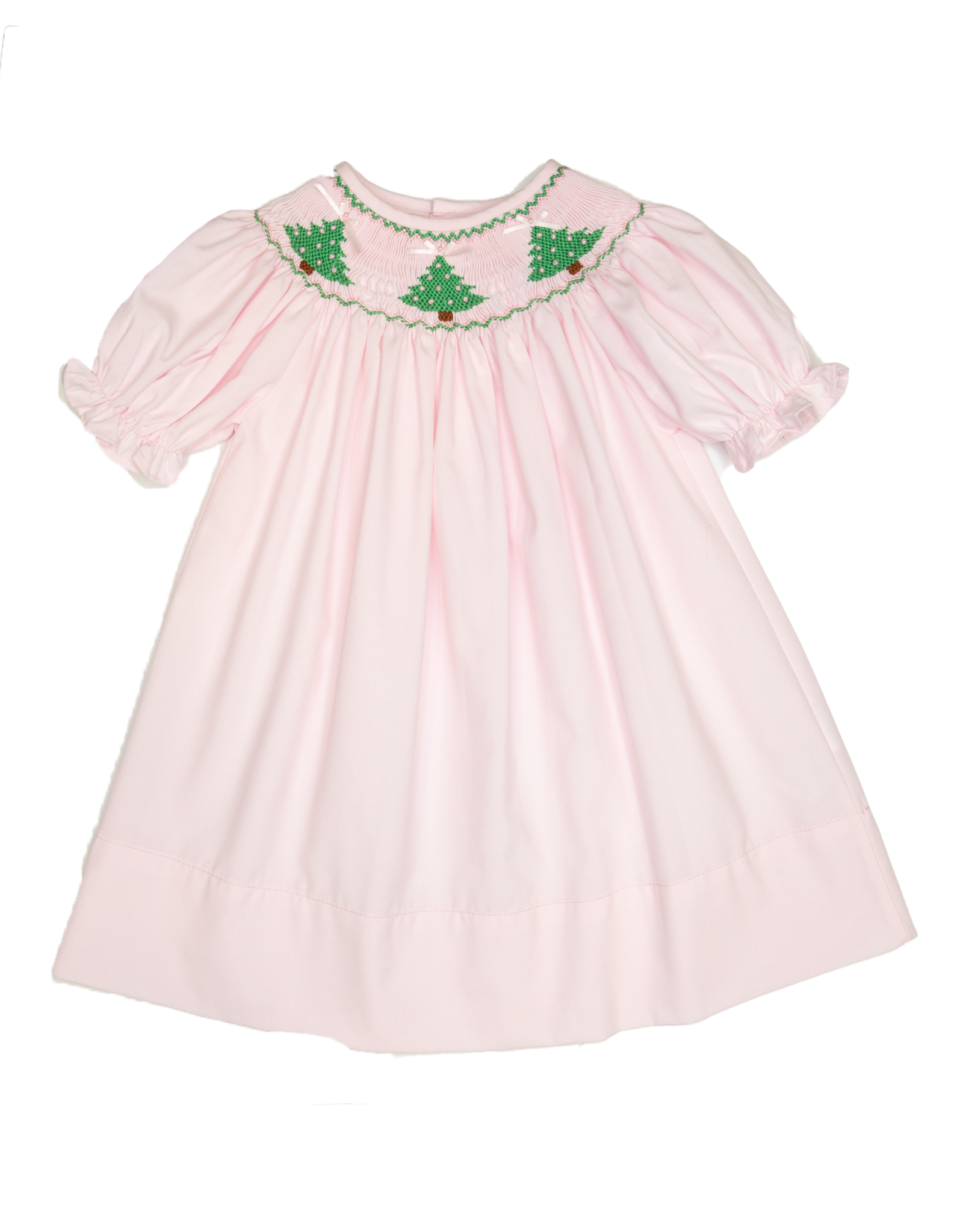 Sweet Dreams MT143 Pink Tree Smocked Dress