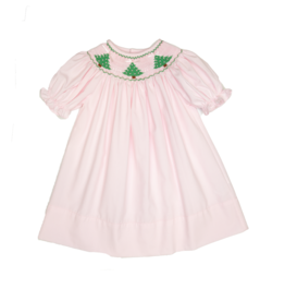 Sweet Dreams Pink Tree Smocked Dress