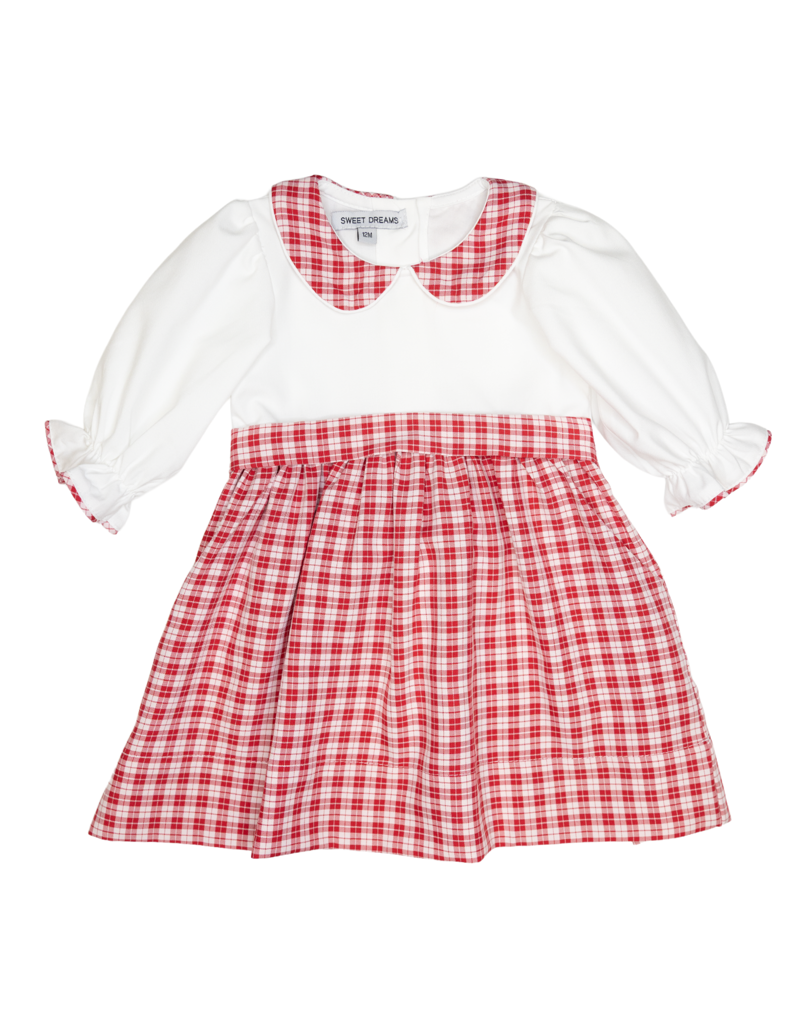 Sweet Dreams TT131 Red Plaid Dress