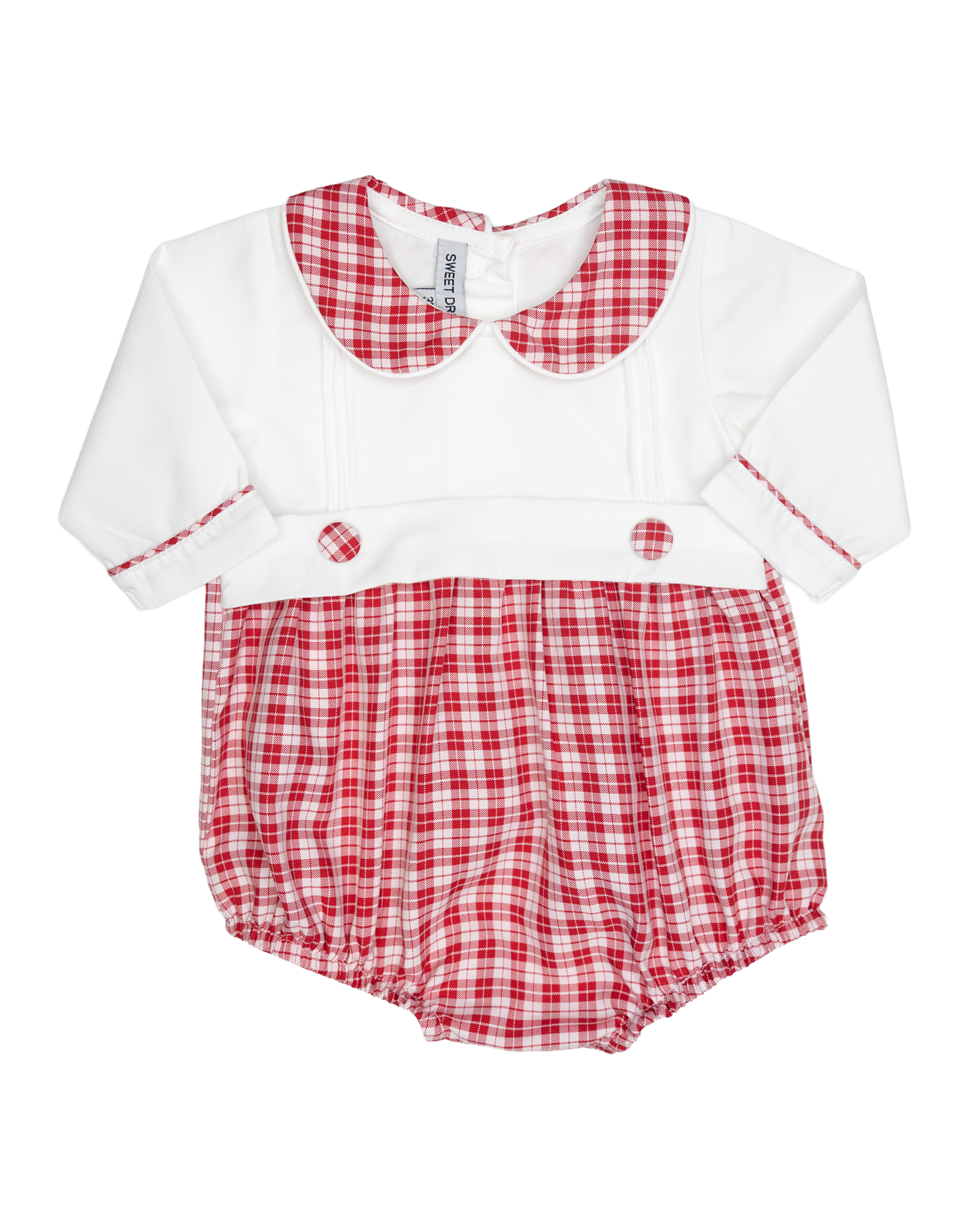 Sweet Dreams TT1312 White/Red Plaid Bubble
