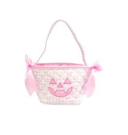 Bits & Bows Mini Pumpkin Tote Pink