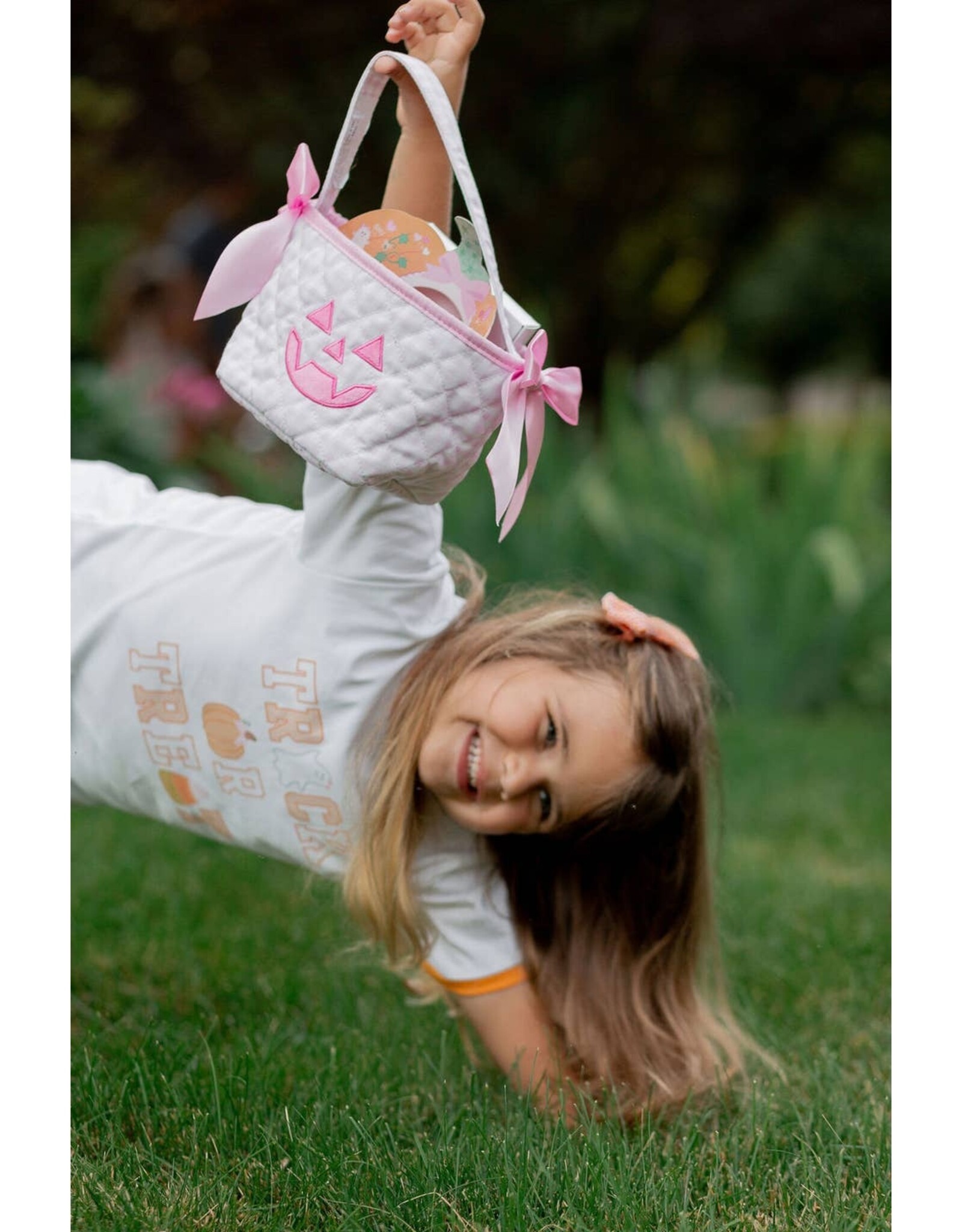 Bits & Bows BB Petite Pumpkin Tote Pink