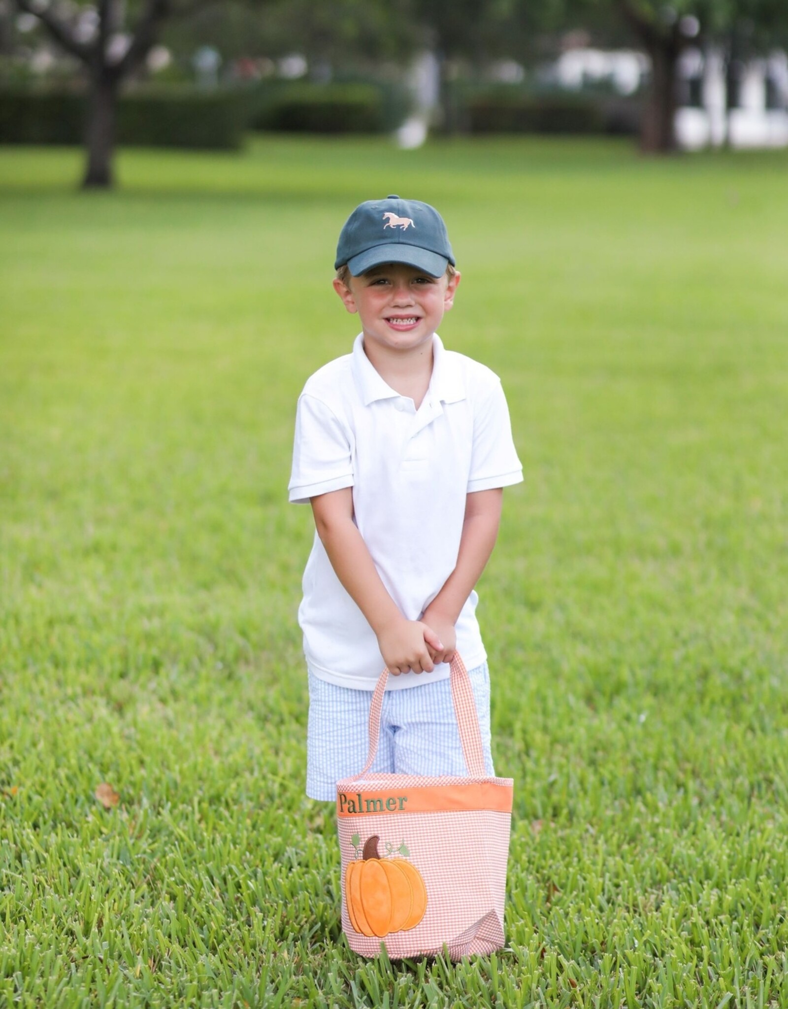 Bits & Bows BB Jack-O-Lantern Pumpkin Tote Orange