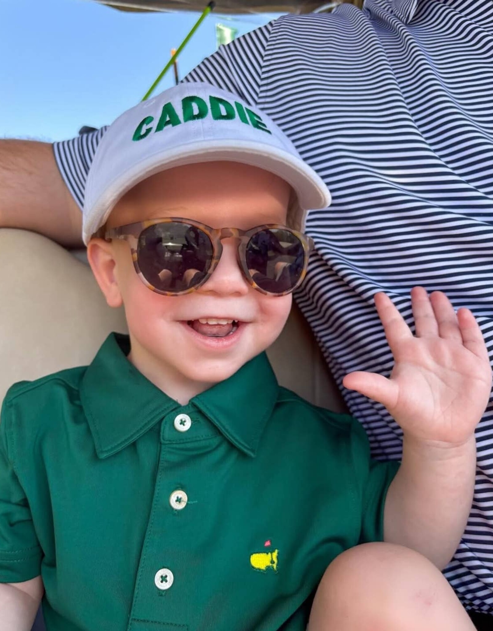 Bits & Bows BB White Caddie Hat