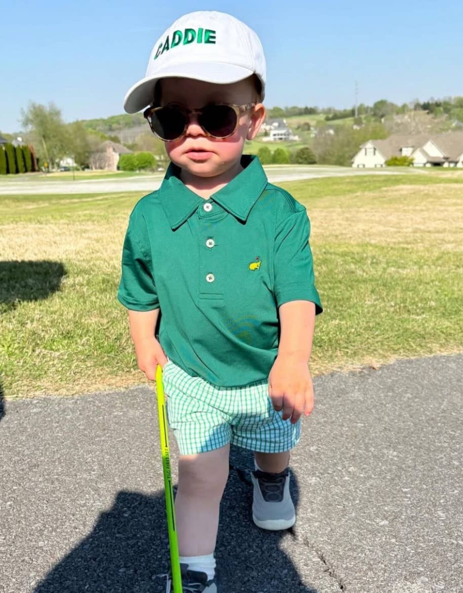 Bits & Bows BB White Caddie Hat