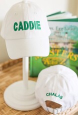 Bits & Bows BB White Caddie Hat Bits & Bows BB White Caddie Hat