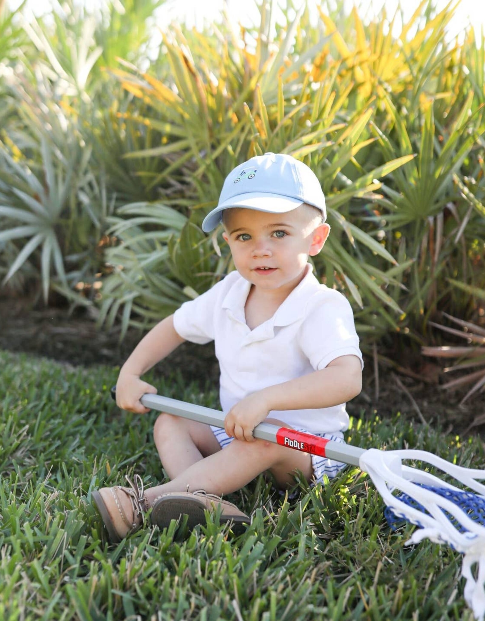 Bits & Bows BB Blue Golf Cart Hat