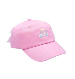 Bits & Bows Pink Golf Cart Bow Hat