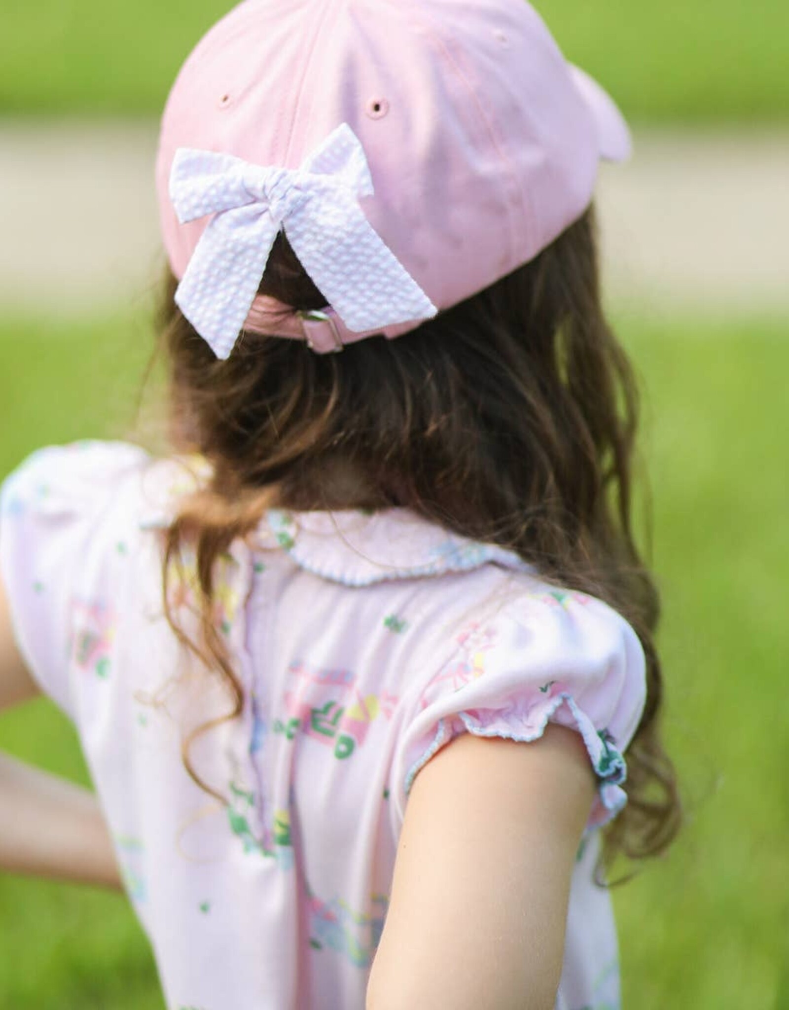 Bits & Bows BB Pink Golf Cart Bow Hat
