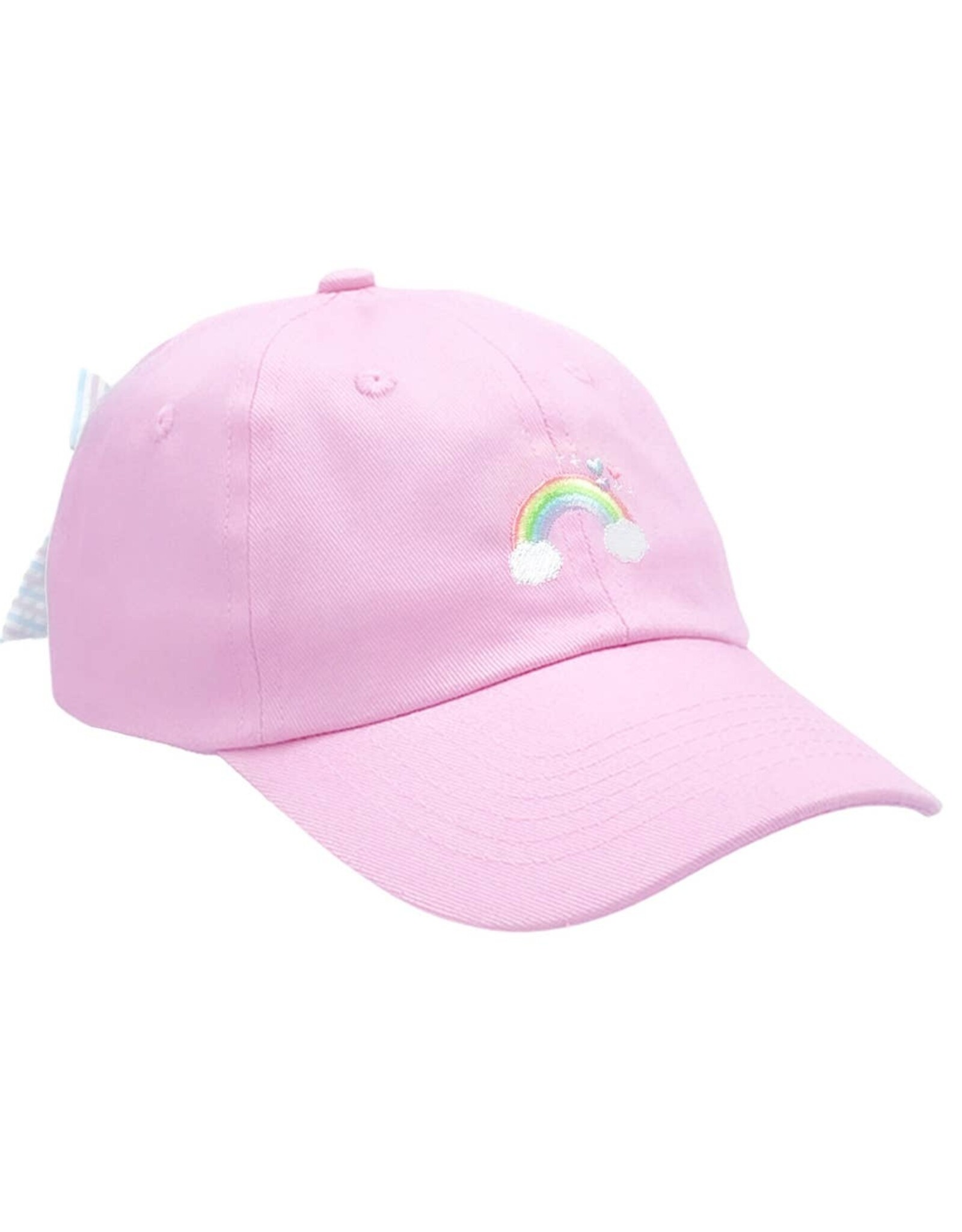 Bits & Bows BB Pink Rainbow Sparkle  Bow Hat