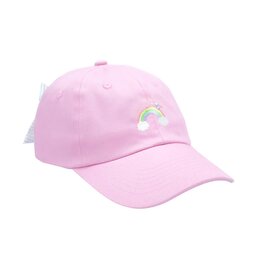 Bits & Bows Pink Rainbow Sparkle  Bow Hat