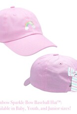Bits & Bows BB Pink Rainbow Sparkle  Bow Hat