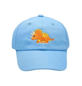 Bits & Bows Blue Triceratops Hat