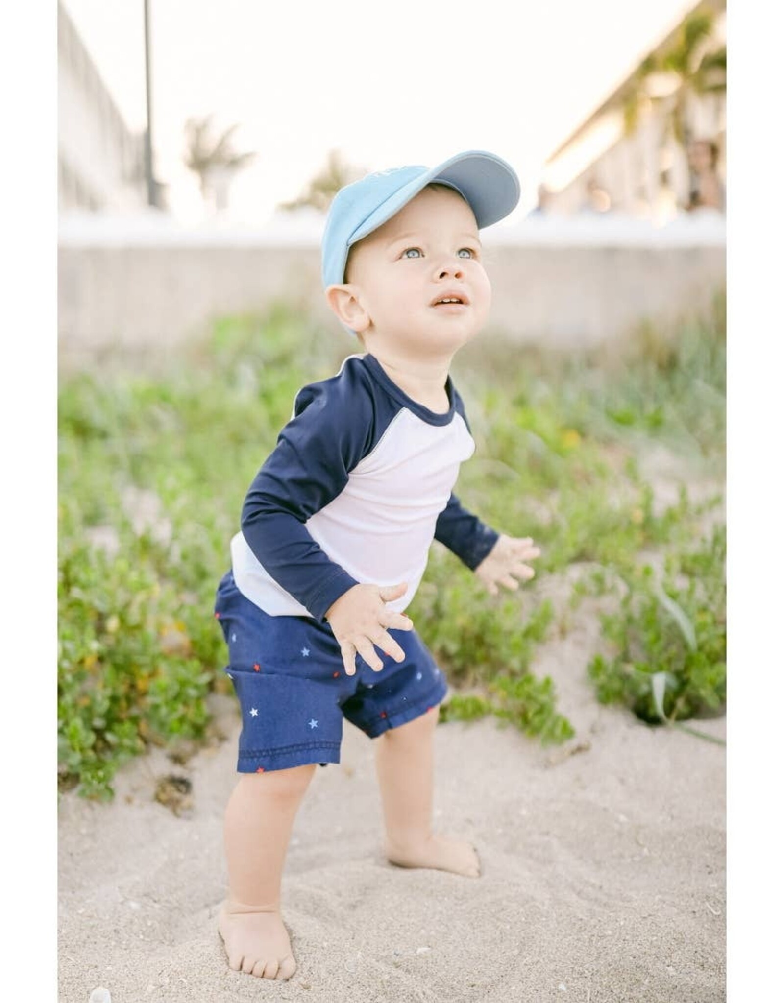 Bits & Bows BB Blue Triceratops Hat