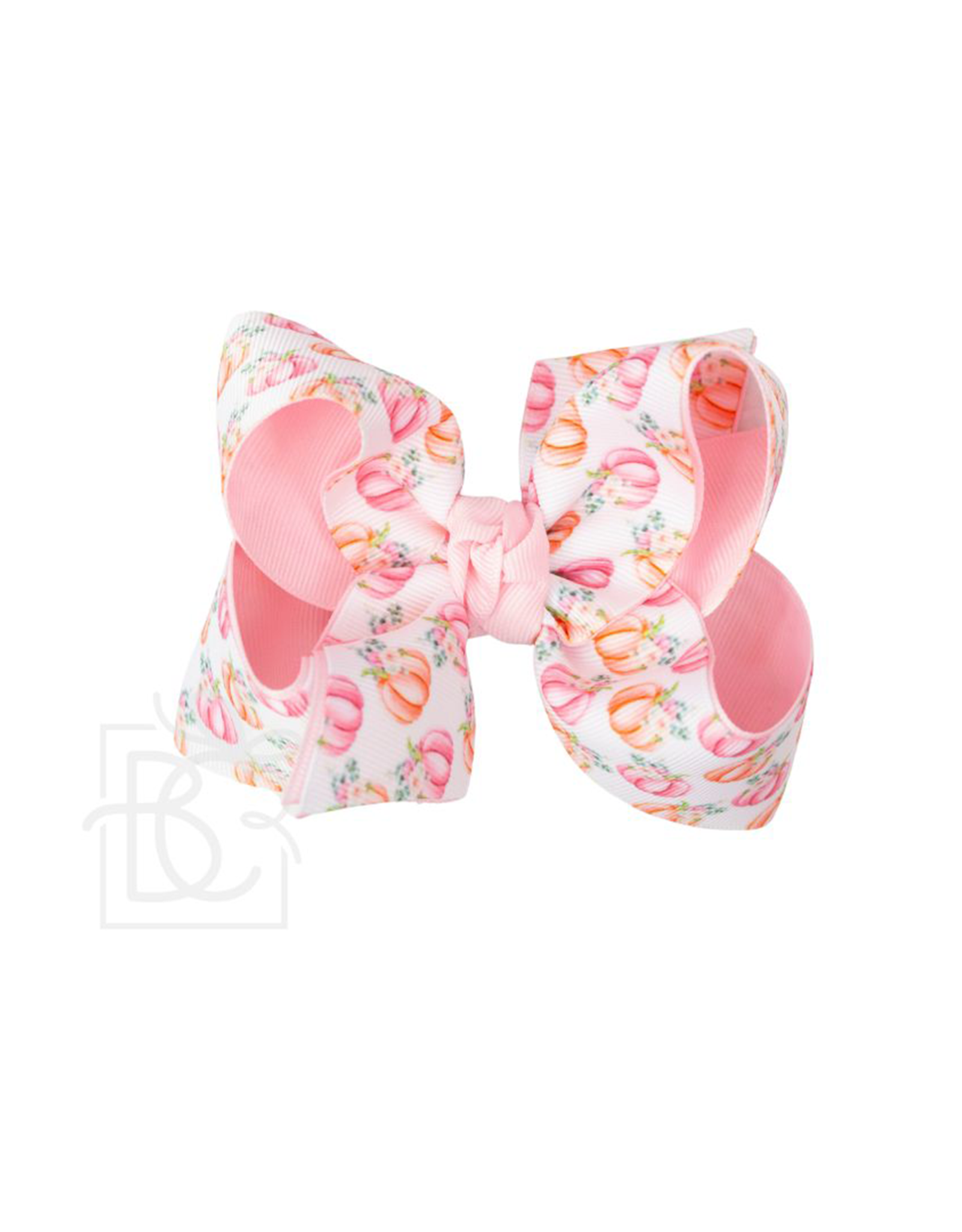 Beyond Creations PUMPDL 4.5"  LG Pink Pumpkin Bow