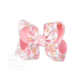 Beyond Creations 5.5"  XL Pink Pumpkin Bow