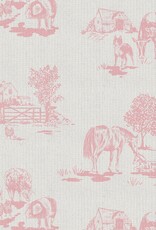 Angel Dear ADF25 2 Way Zipper Footie Pink Farm Toile