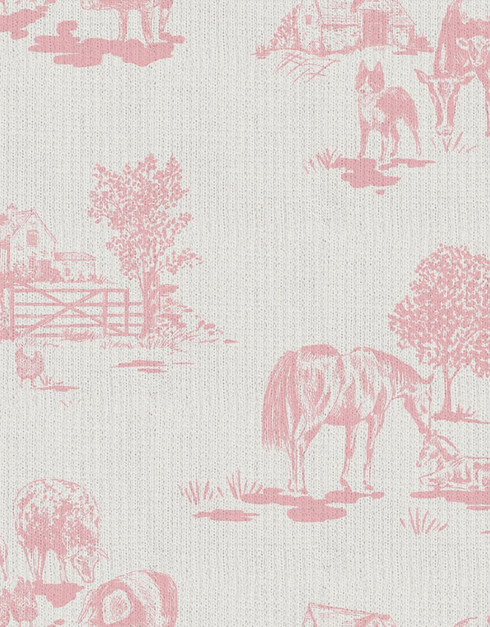 Angel Dear ADF25 2 Way Zipper Footie Pink Farm Toile