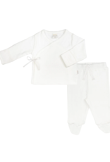 Paty, Inc. 15199 Pointelle Kimono Set White