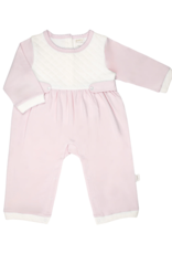 Paty, Inc. JRFH025 Jacquard Romper Pink