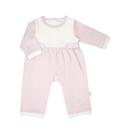 Paty, Inc. Jacquard Romper Pink