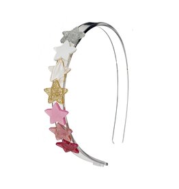 Lilies & Roses Headband Mini Stars Pearlized Pink