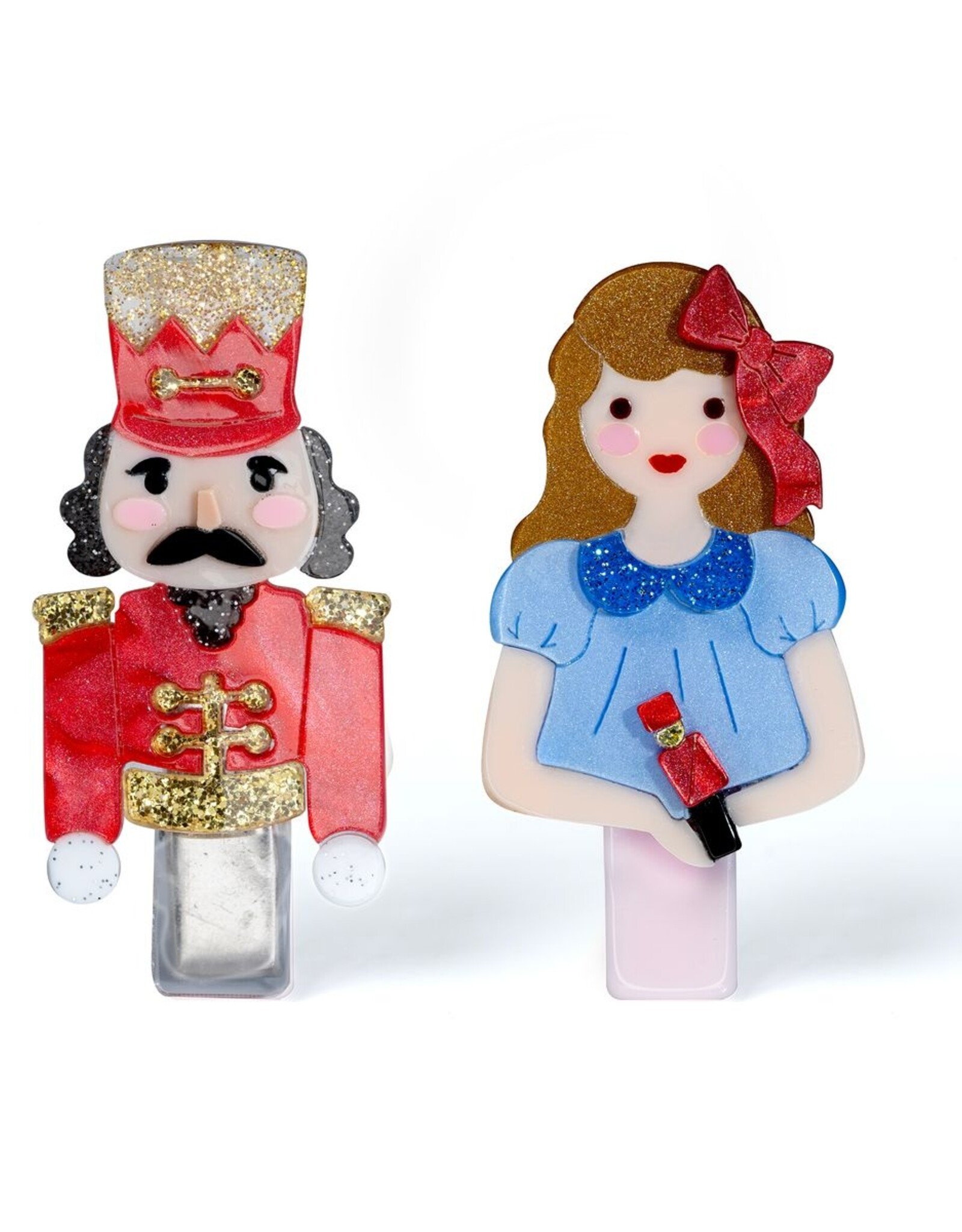 Lilies & Roses LR Alligator Clips Nutcracker Girl AC252-10P