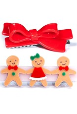 Lilies & Roses LR Alligator Clips Gingerbread Friends AC246B-7