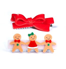 Lilies & Roses Alligator Clips Gingerbread Friends