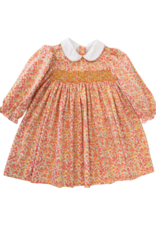 Baby Blessings BB1365 Orange Floral Claire Dress