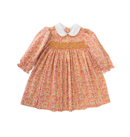 Baby Blessings Orange Floral Claire Dress