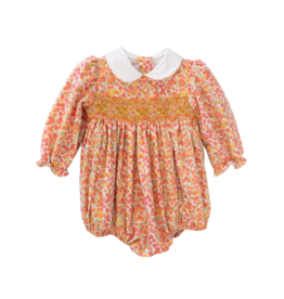 Baby Blessings Orange Floral Claire Bubble