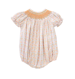 Baby Blessings Orange/Mint Floral Ellie Bubble
