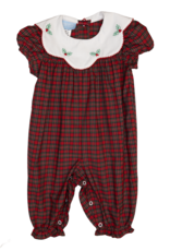 Charming Little One GQ2038 Christmas Tartan Natalie Romper