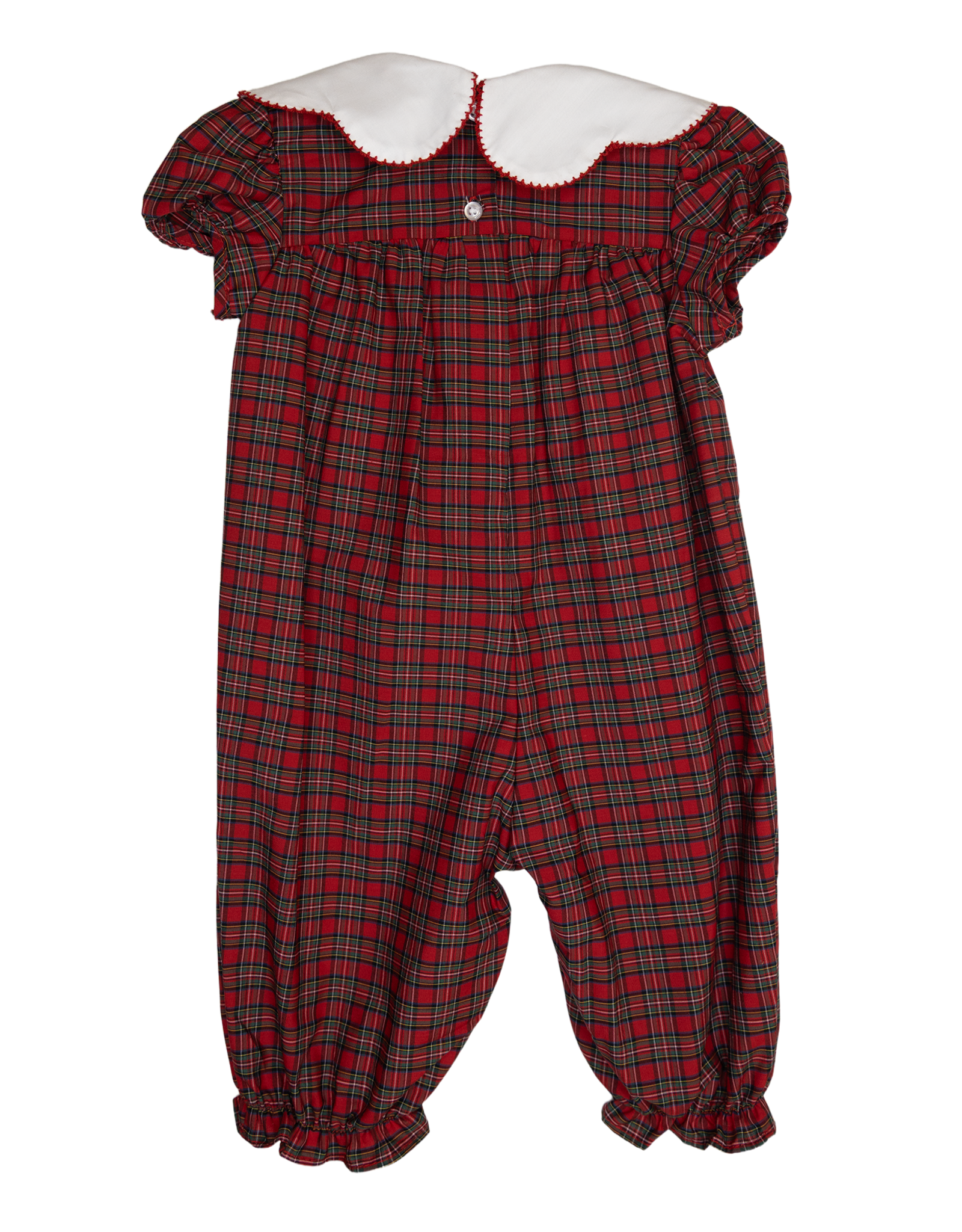 Charming Little One GQ2038 Christmas Tartan Natalie Romper