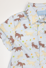Charming Little One GQ1937 Puppies Oxford Shirt